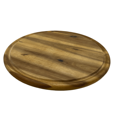 rundes Brett aus Akazienholz