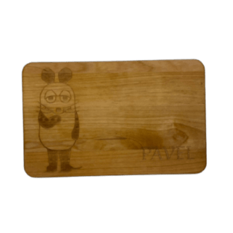 Breakfast board made of birch wood
