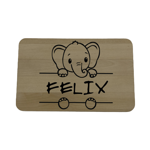 Frühstücksbrettchen mit Elefant | Felix