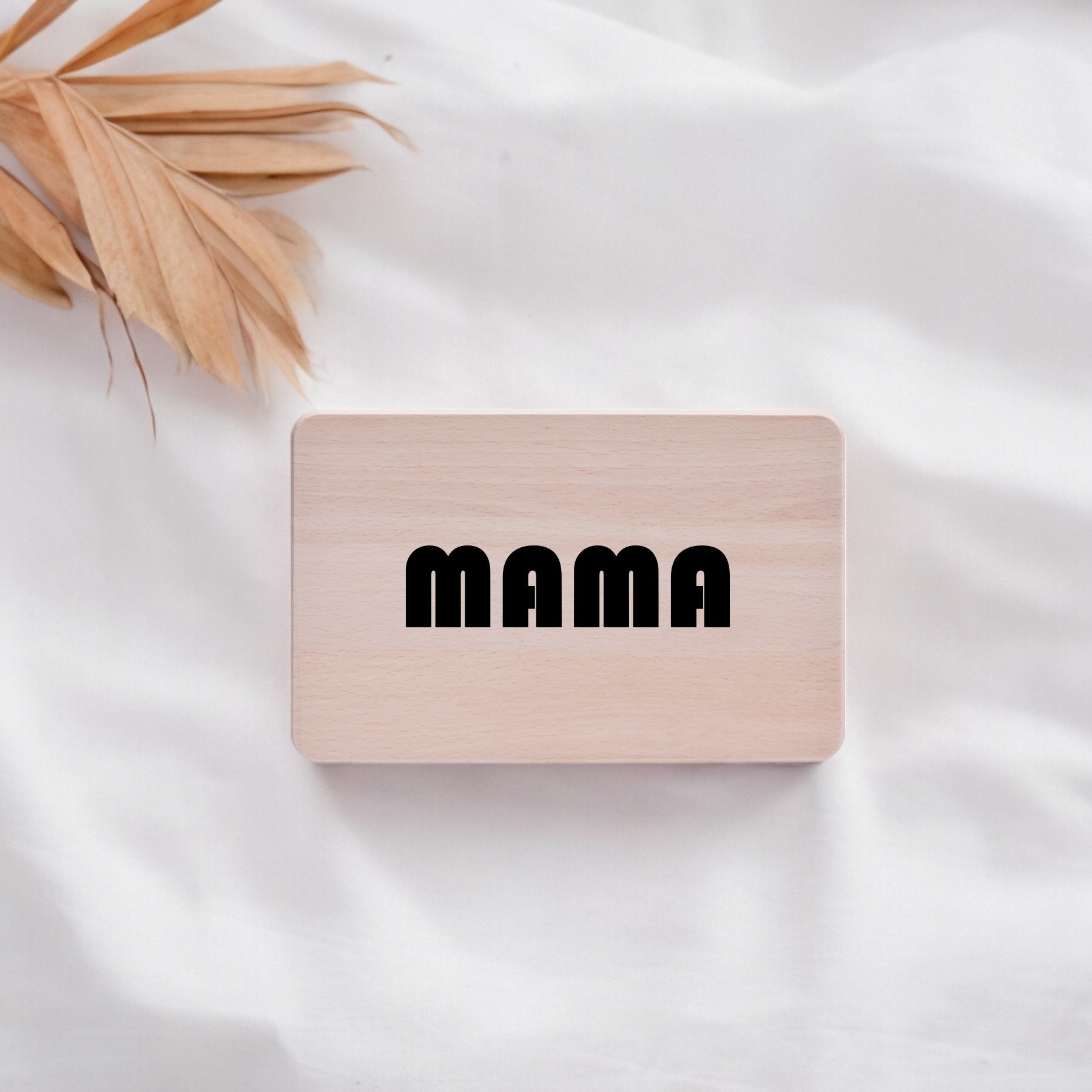 Personalisiertes Frühstücksbrett für Mama